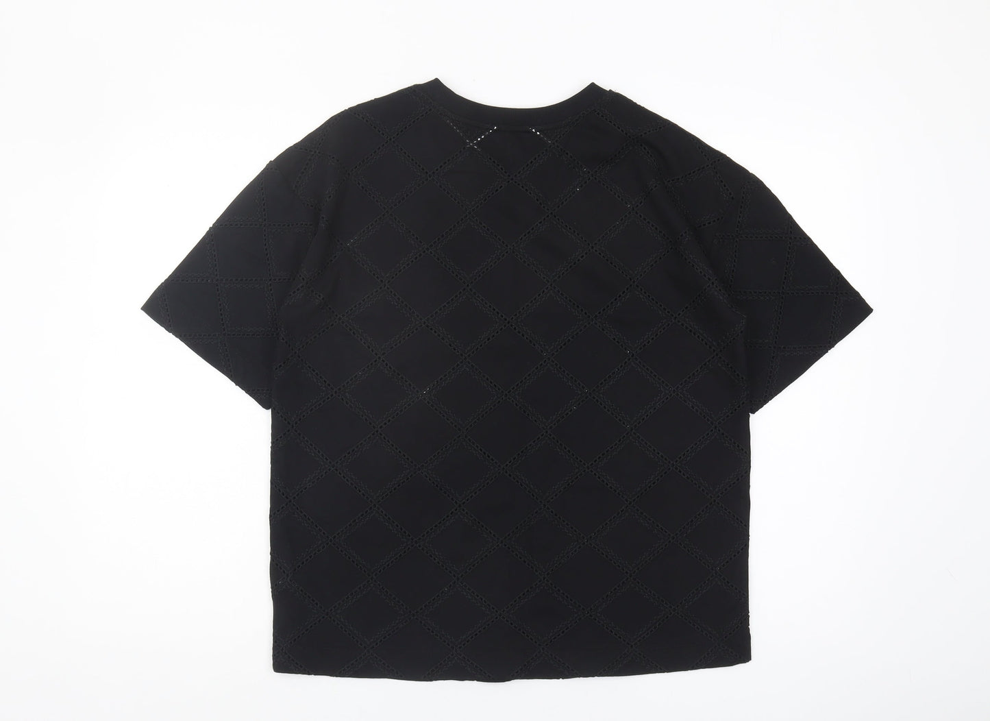 Womens UK Size 10 Marks and Spencer Black  T-Shirt