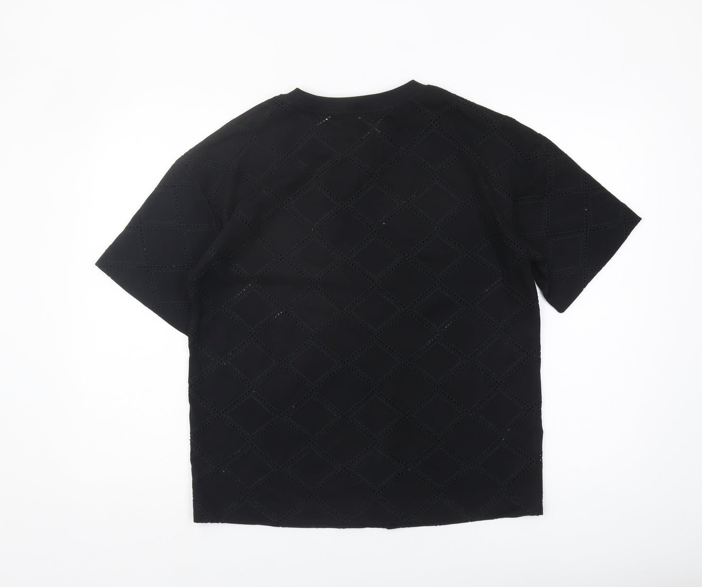 Womens UK Size 10 Marks and Spencer Black Basic T-Shirt