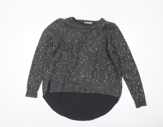 Womens UK Size S Oasis Black Pullover Jumper