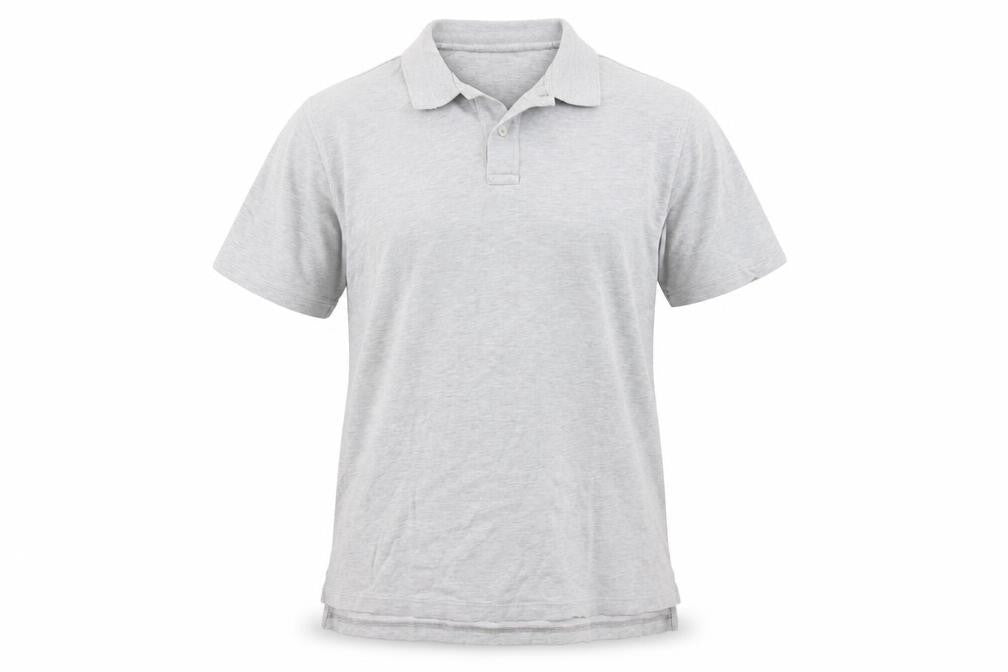Lands' End Men's Grey Polo Shirt - Size L