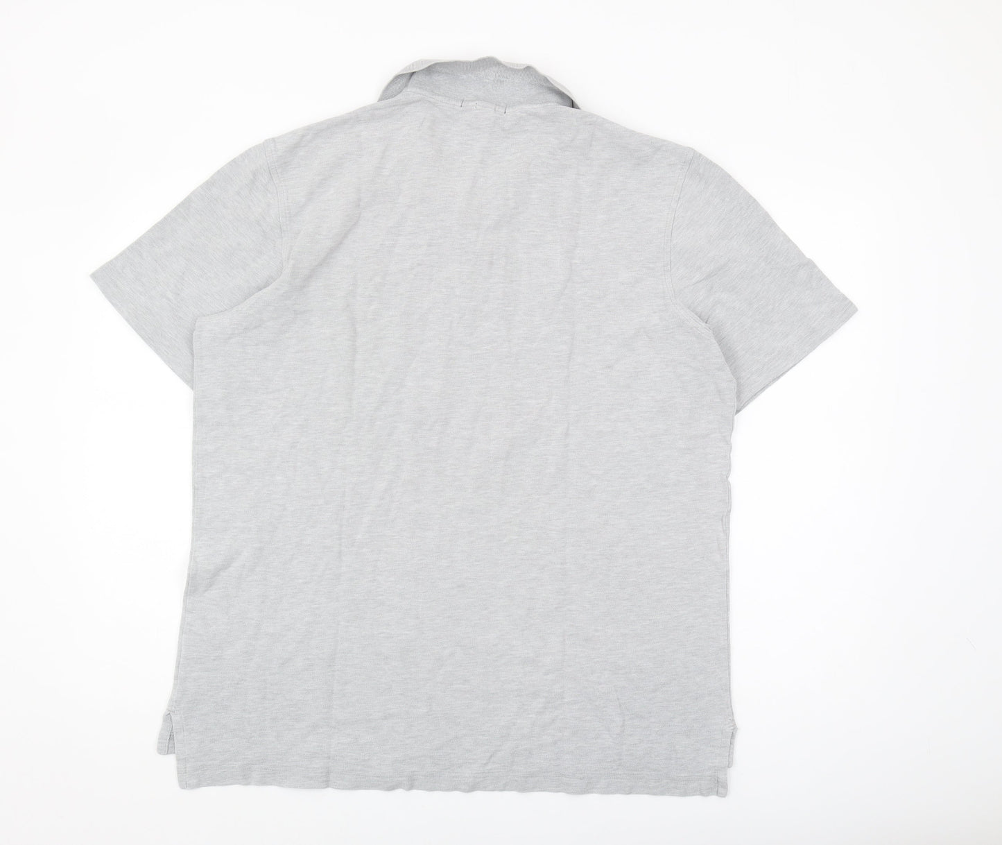 Lands' End Men's Grey Polo Shirt - Size L