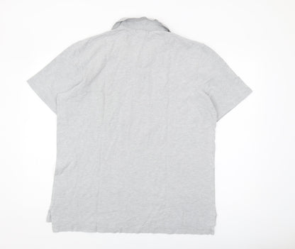 Lands' End Men's Grey Polo Shirt - Size L
