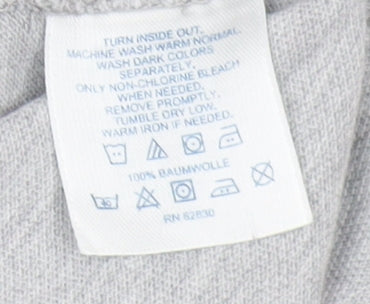 Lands' End Men's Grey Polo Shirt - Size L