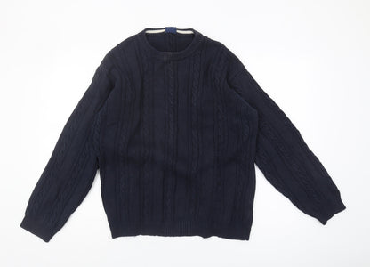 Casual Club Men's Blue Pullover Jumper Size L