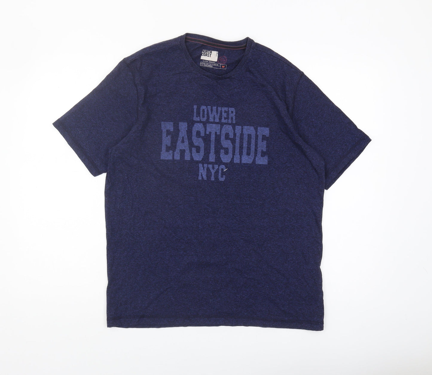 Marks and Spencer Blue Graphic Print T-Shirt, Men's Medium