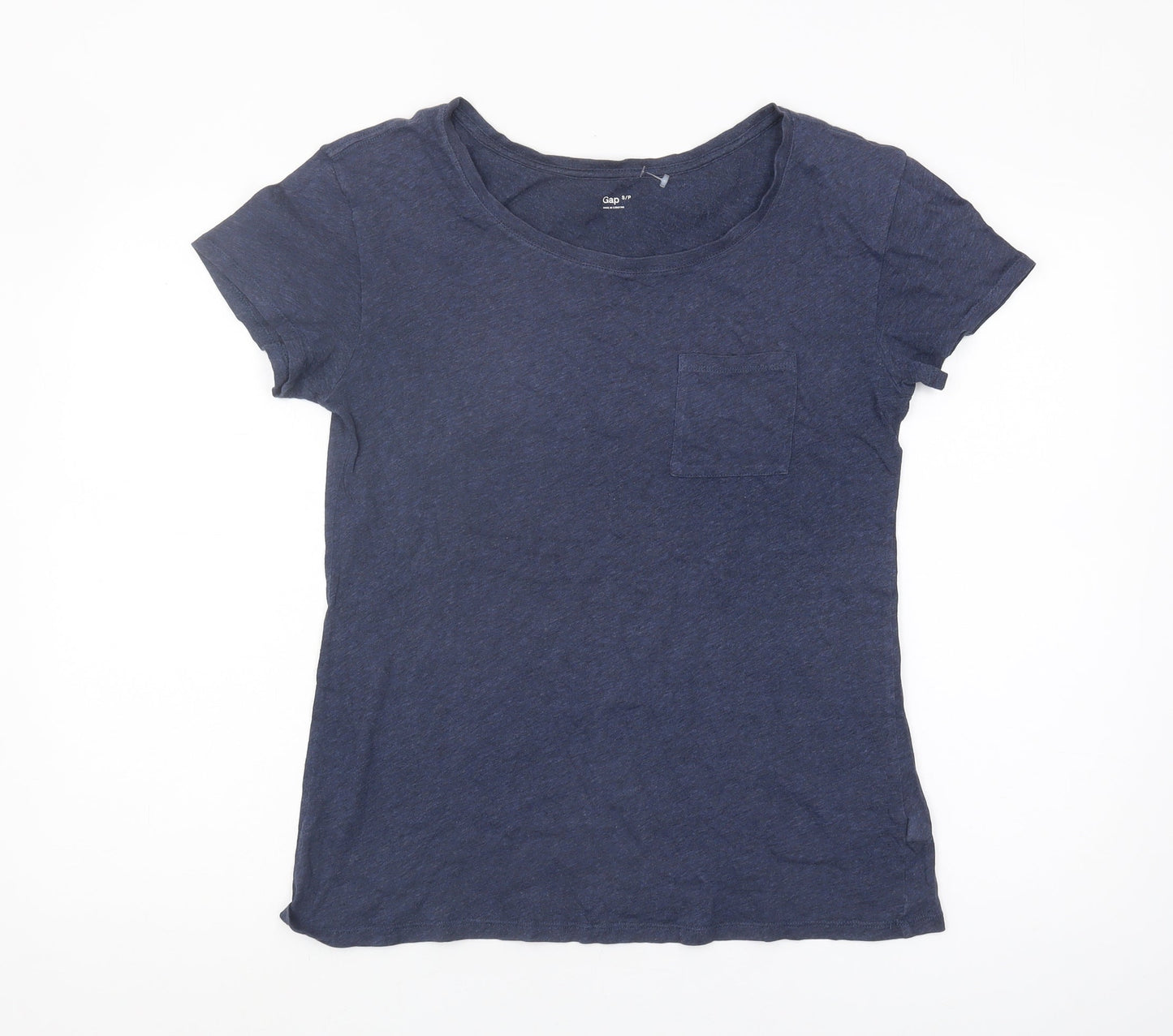 Womens UK Size S Gap Blue Basic T-Shirt