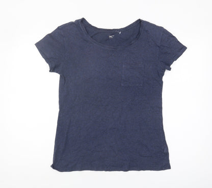 Womens UK Size S Gap Blue Basic T-Shirt
