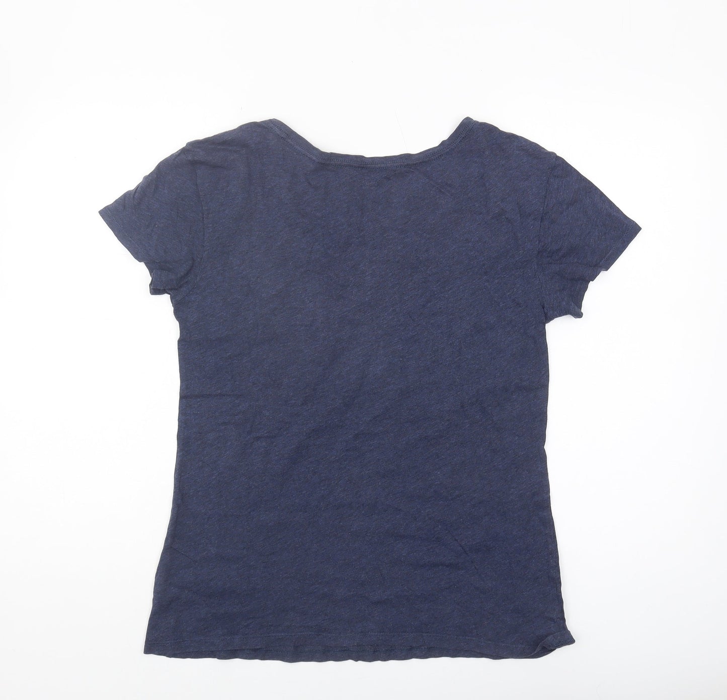 Womens UK Size S Gap Blue Basic T-Shirt