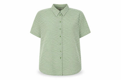 Womens UK Size 18 Joie de Vivre Green Basic Button-Up