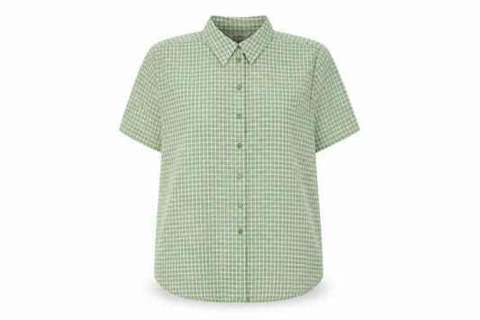 Womens UK Size 18 Joie de Vivre Green Basic Button-Up