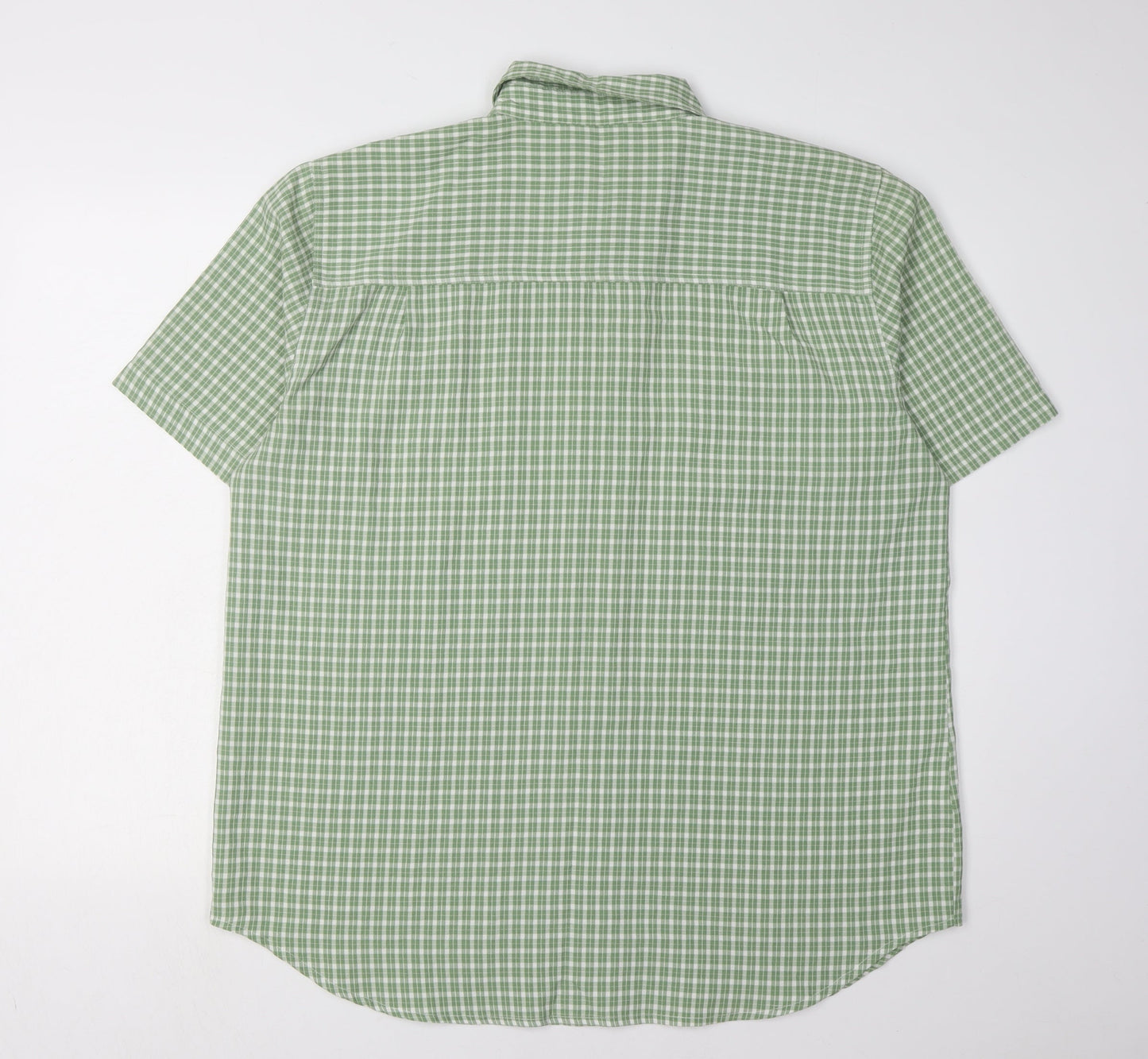 Womens UK Size 18 Joie de Vivre Green Basic Button-Up