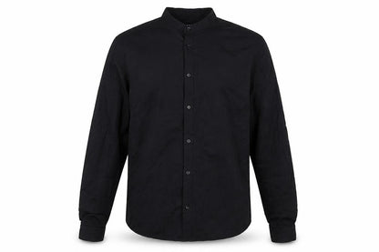 Front view of boohooMAN Men's Black Long Sleeve Shirt - Medium