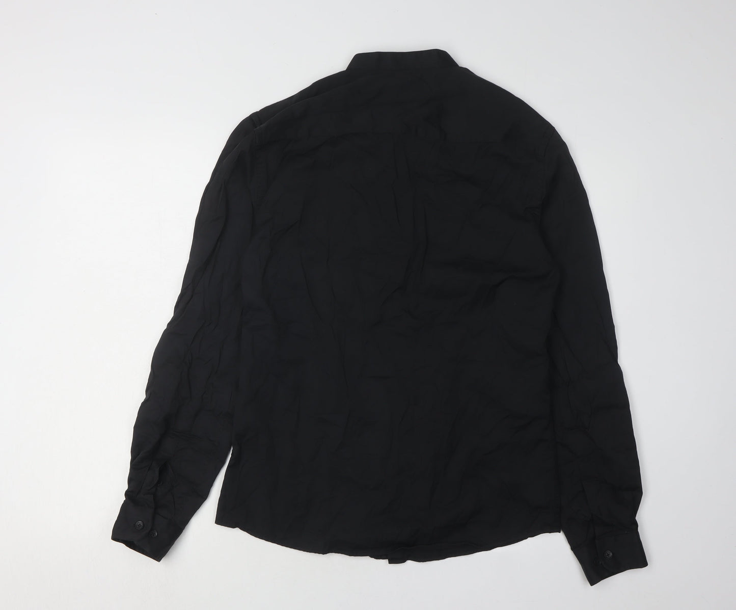 boohooMAN Men's Black Long Sleeve Shirt - Medium