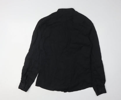 boohooMAN Men's Black Long Sleeve Shirt - Medium