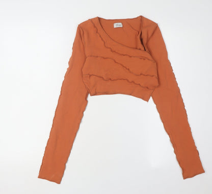 Womens UK Size 8 Oh Polly Orange  Cropped