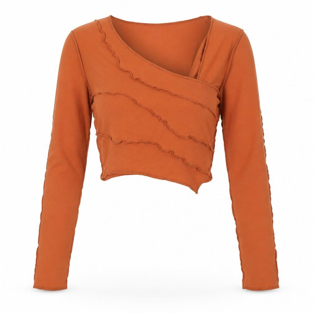 Womens UK Size 8 Oh Polly Orange  Cropped