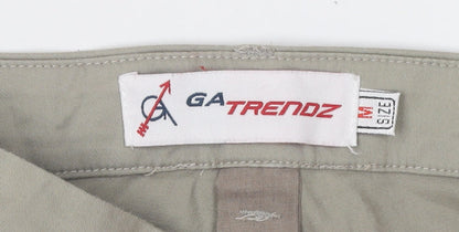 GATrendz Women's Beige Chino Shorts M Casual