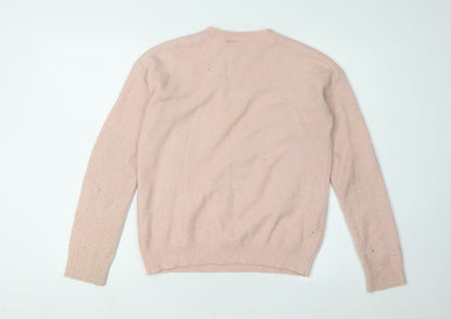 Disney Women's Pink Beauty and the Beast Pullover Jumper M