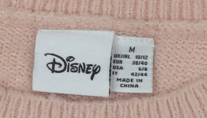 Disney Women's Pink Beauty and the Beast Pullover Jumper M