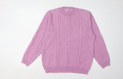 Womens UK Size 10-12 Berketex Pink Jumper Jumper