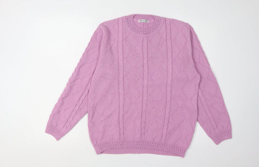 Womens UK Size 10-12 Berketex Pink Jumper Jumper