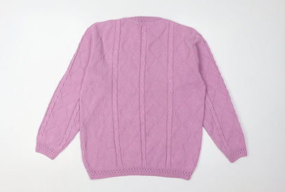 Womens UK Size 10-12 Berketex Pink Jumper Jumper