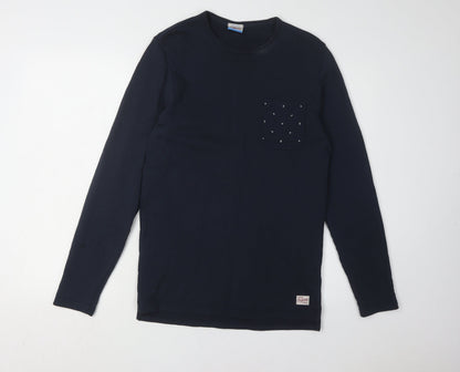 Unisex Adults UK Size S JACK & JONES Blue Pullover Sweatshirt