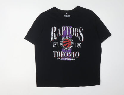 Unisex Adults UK Size S NBA Black Basic T-Shirt