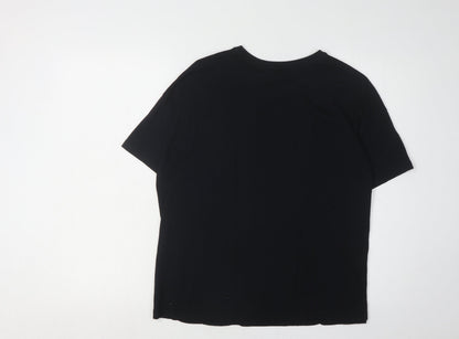 Unisex Adults UK Size S NBA Black Basic T-Shirt