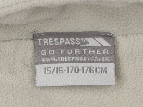 Trespass Boys Beige 1/2 Zip Fleece Sweatshirt L