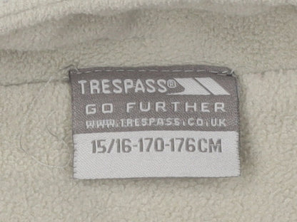 Trespass Boys Beige 1/2 Zip Fleece Sweatshirt L