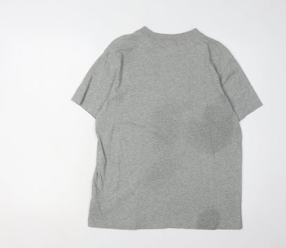 Unisex Adults UK Size XS Nike Grey Basic T-Shirt