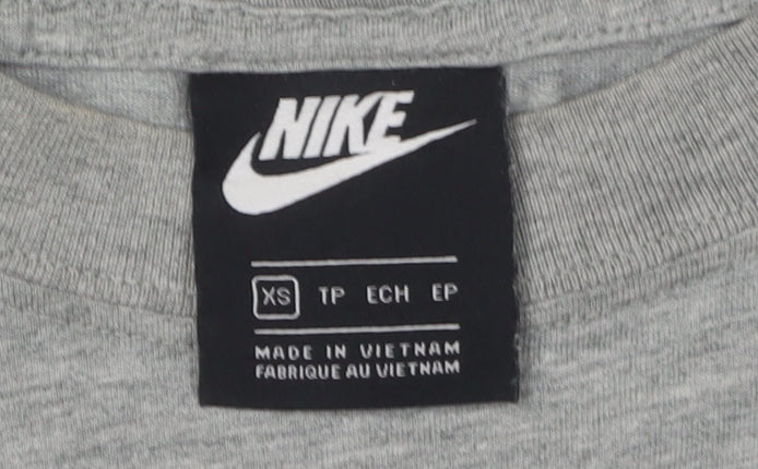 Unisex Adults UK Size XS Nike Grey Basic T-Shirt