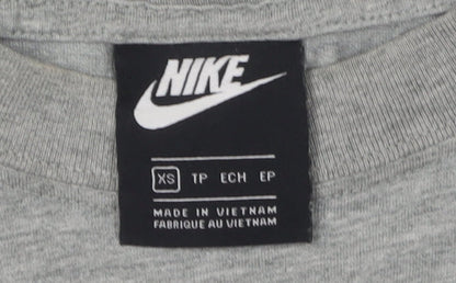 Unisex Adults UK Size XS Nike Grey Basic T-Shirt