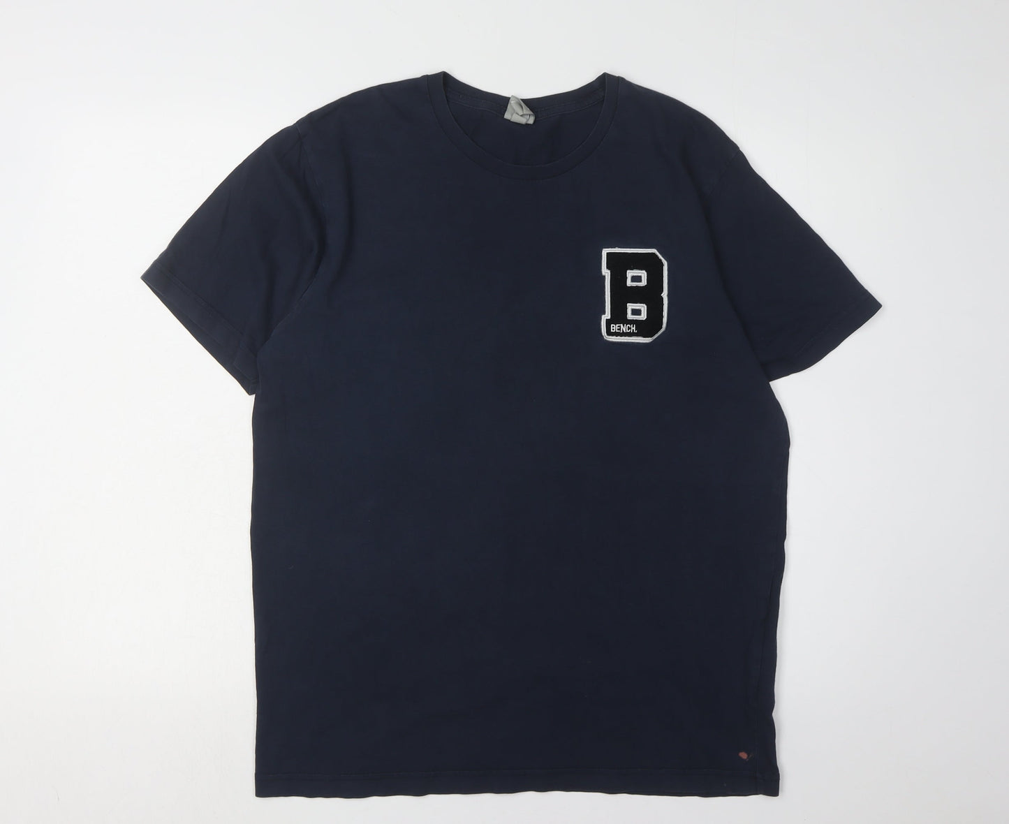 Unisex Adults UK Size L Bench Blue Basic T-Shirt