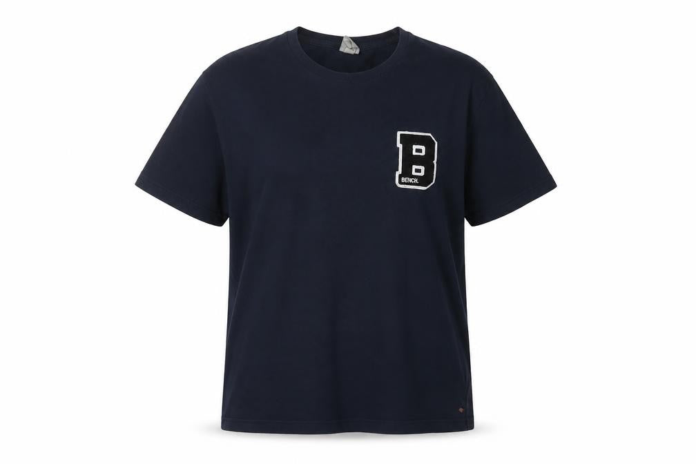 Unisex Adults UK Size L Bench Blue Basic T-Shirt