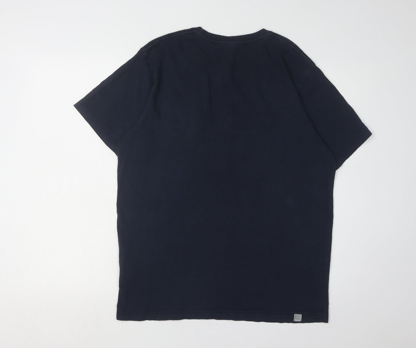Unisex Adults UK Size L Bench Blue Basic T-Shirt