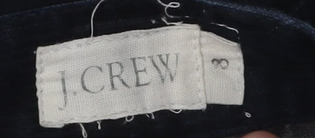 J.CREW Women's Black Corduroy Trousers Size 8