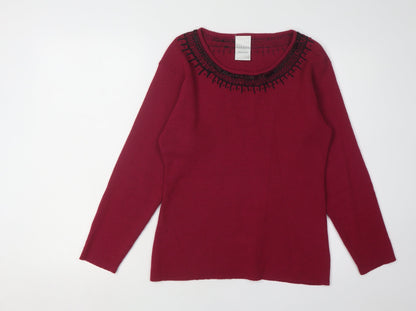 Alexon Women's Red Pullover Jumper, Size M