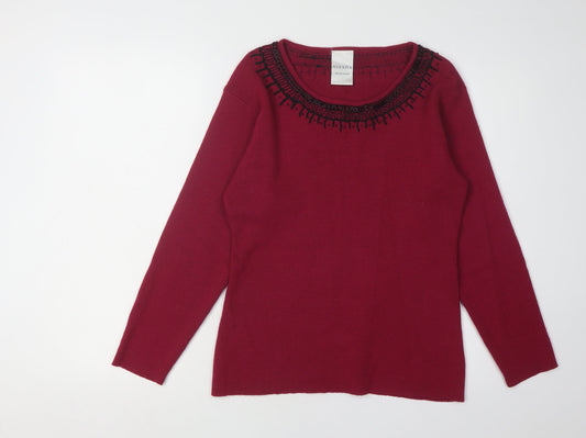 Alexon Women's Red Pullover Jumper, Size M
