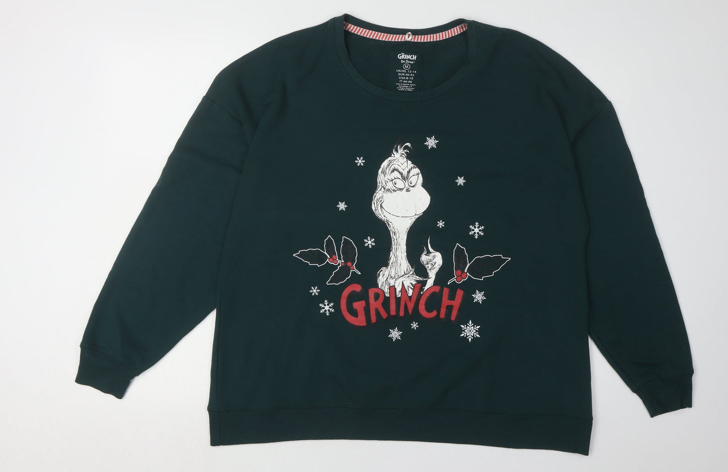 Dr. Seuss Green Grinch Pullover Sweatshirt - Medium