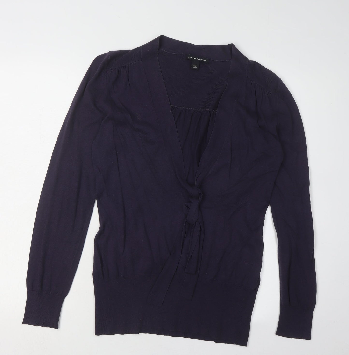 Womens UK Size M Banana Republic Purple Cardigan Jumper