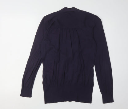 Womens UK Size M Banana Republic Purple Cardigan Jumper