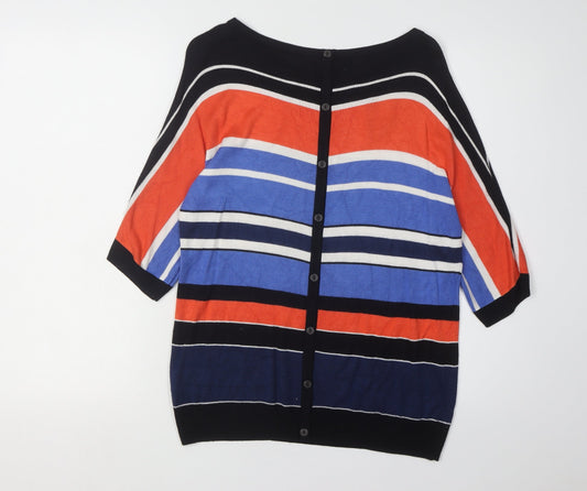 Jasper Conran Women's Multicoloured Striped Cardigan