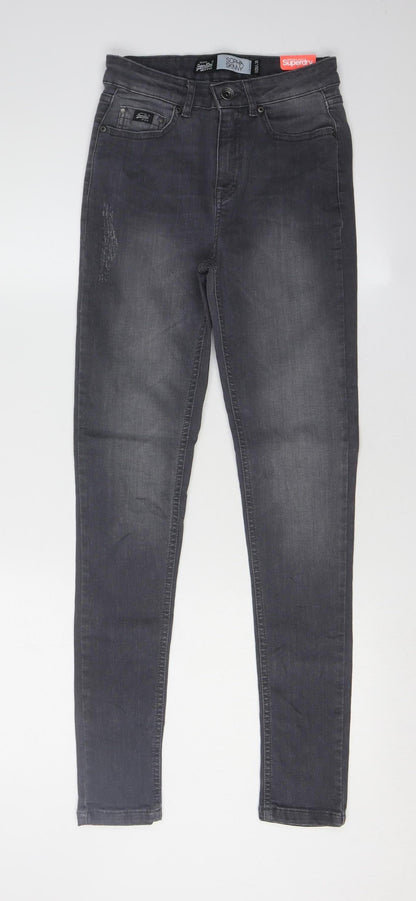 Womens UK Size 26 Superdry  Skinny Black Jeans