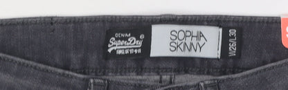 Womens UK Size 26 Superdry  Skinny Black Jeans