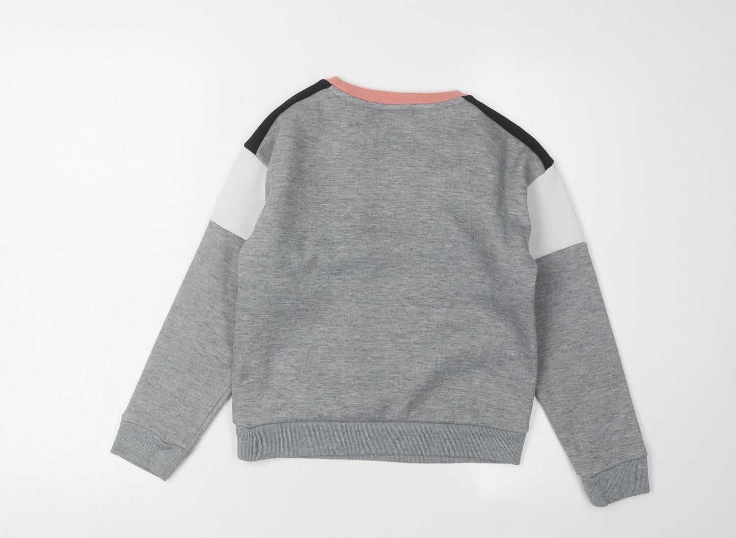 Everlast Girls Pink Grey Colourblock Sweatshirt 9-10 Years