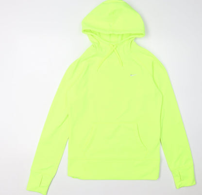 Nike Unisex Green Pullover Hoodie, S, Hooded, Logo