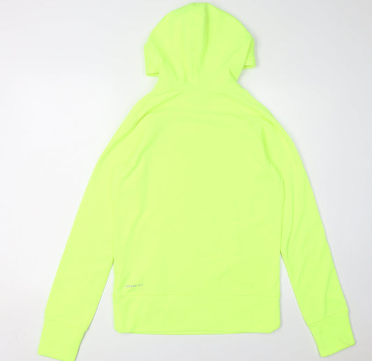 Nike Unisex Green Pullover Hoodie, S, Hooded, Logo
