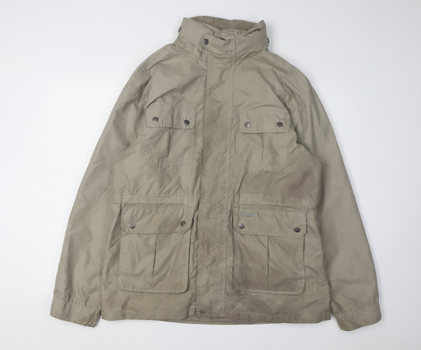Mens UK Size L Champion Beige Military Jacket